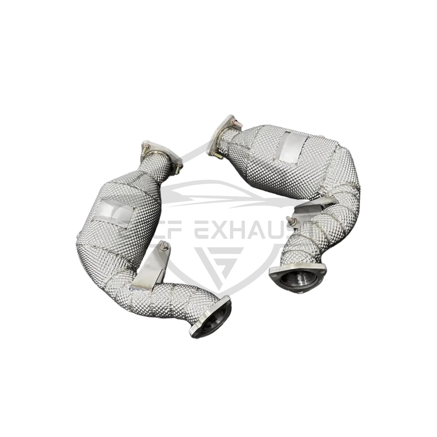 

High Flow Stainless Steel Downpipe With Heat Shield For Audi Q5 B8 3.0T Maximize Exhaust Flow Easy Installation