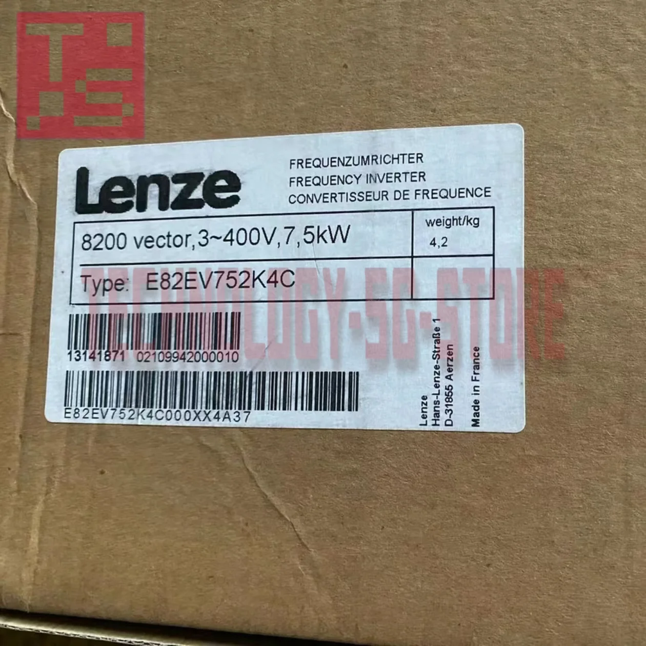 

E82EV752K4C frequency converter brand new