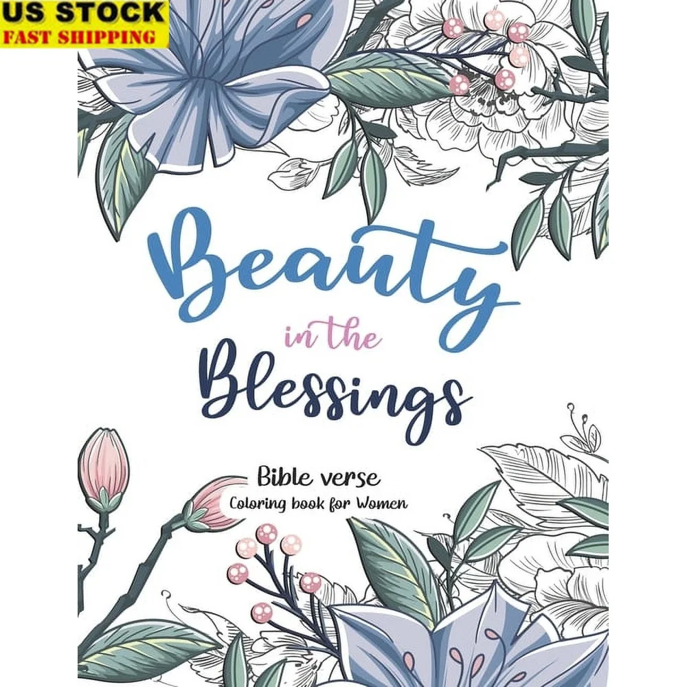 Bible Verse Coloring Book Women Inspirational Quotes Stress Relief Mental Healing Gift Idea Joyful Designs Relaxation Therapy