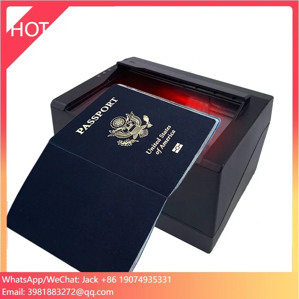 MASUNG MS-SM40 Automatic USB Interface Scanner Hands-Free Desktop OCR MRZ Passport & Driver License/ID Card Reader