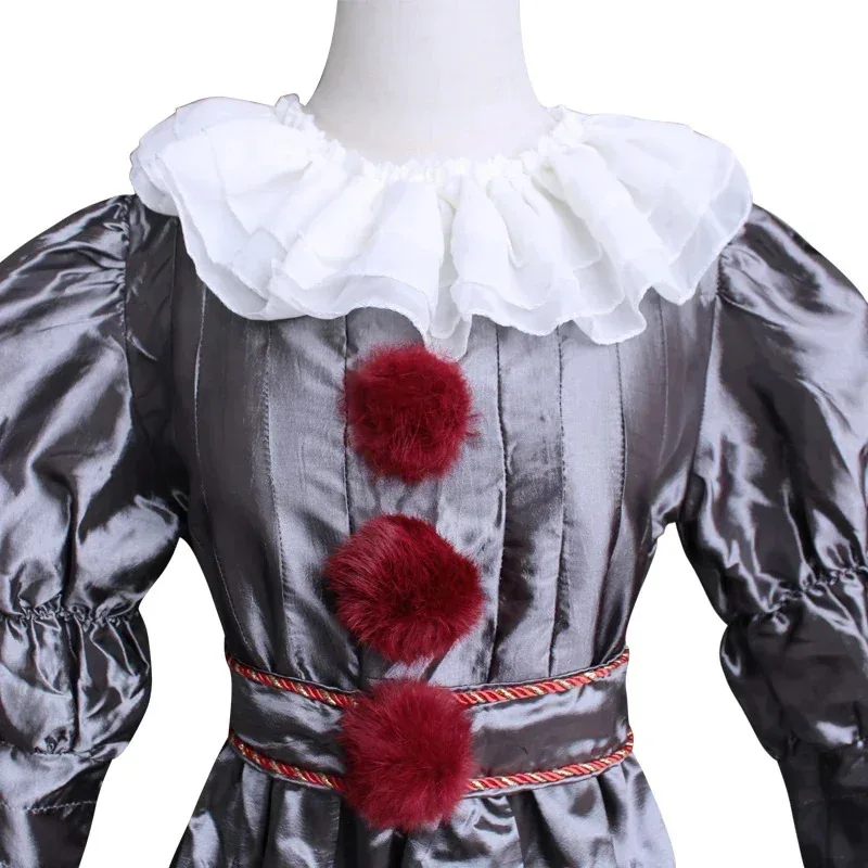 Adult Kids Joker Pennywise Cosplay Costume Stephen King It Chapter Horror Clown Halloween Party Costumes Prop Fashion NEW CLOTH