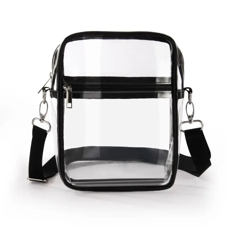 Clear Bags For Women Lightweight PVC Zippered Stadium Approved Bag For Concert Travel Events Everyday