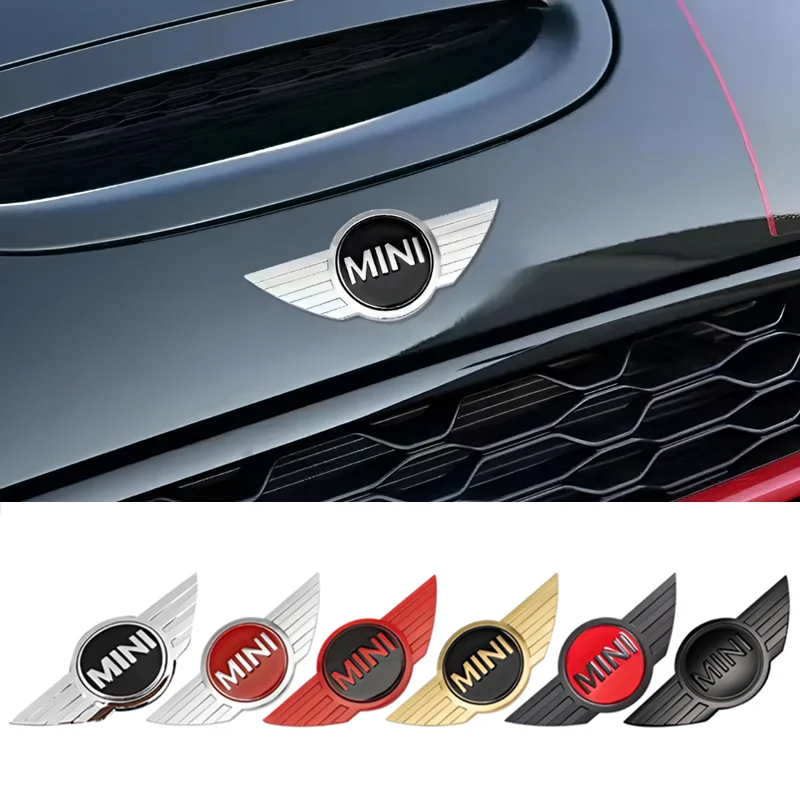 Metal Car Body Sticker Logo Rear Emblem Decal Accessories For BMW Mini Cooper Countryman JCW F55 F56 R55 R56 R60 F60 Badge