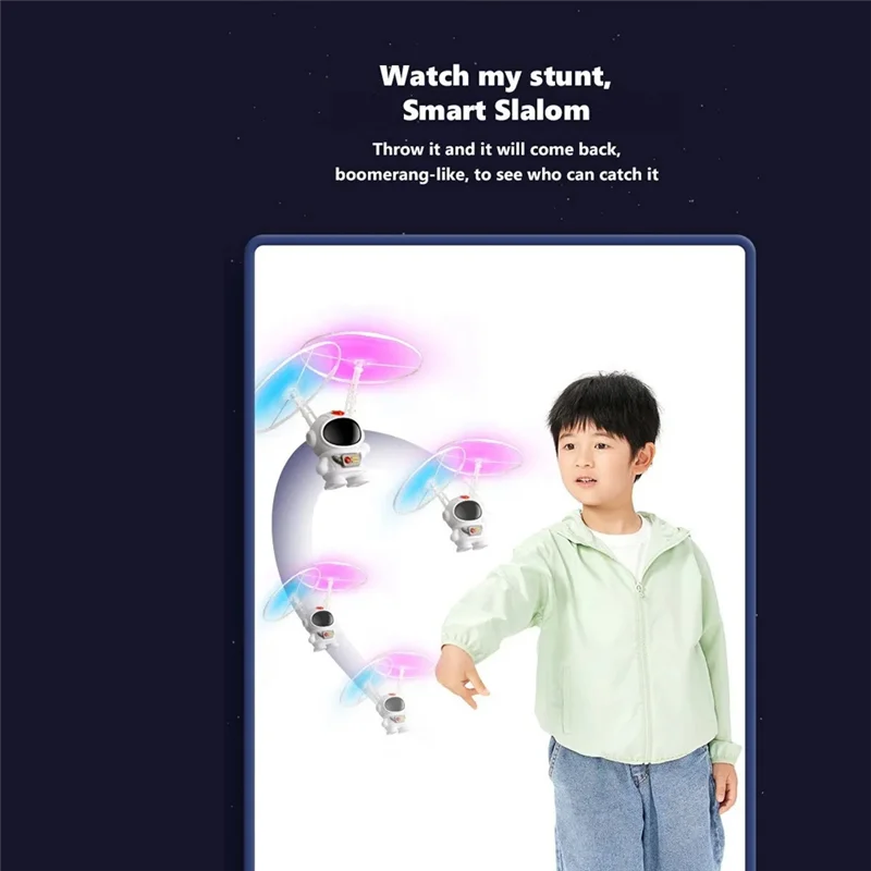 

ODIES-UFO Spaceman Gesture Sensing Flying Robot Astronaut Spacecraft Helicopter Remote Controlled Airplane Led Kids