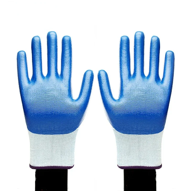 Hot Sales 1 Pairs Work Gloves GMG Safety Garden Mechanic Protective Women Men Nitrile Working