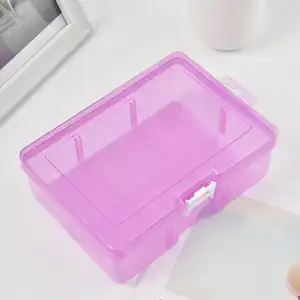 Hộp lưu trữ nhựa trong suốt, phù hợp cho đồ trang sức, phụ kiện phần cứng, vật phẩm nhỏ, thủ công DIY, mỹ phẩm 8 Nhà tổ chức nhựa mini bán hàng chính - №4