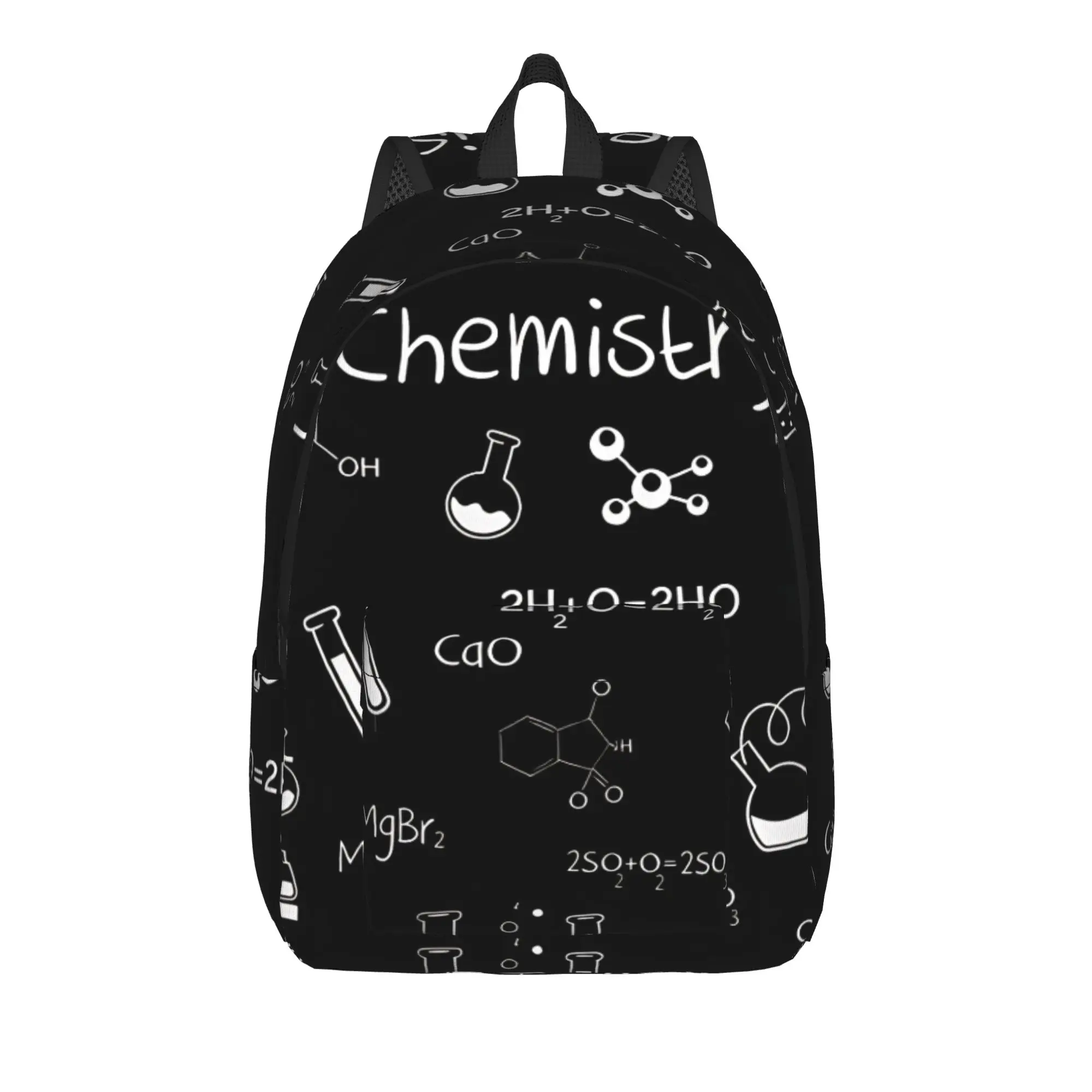 Organic Chemistry Formula Sketch Backpack  Outdoor Backpacks Girl Modern High School Bags Colorful Durable Rucksack