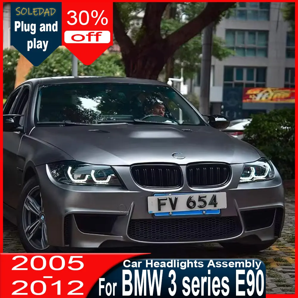 Car Headlight For BMW 3 Series E90 2005-2012 LED headlights assembly Daytime Running Lights Dynamic Turn Signals Car