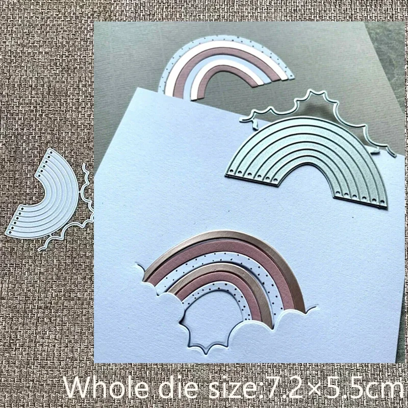 

Новый дизайн, металлические трафареты для вырезания, формочки для скрапбукинга, радужные декоративные вырезки, трафареты для альбомов, бумаги, карточек, тиснения