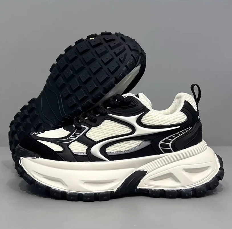 Men's Platform Casual Shoes Autumn New Trend Comfort Non Slip Vulcanized Shoes Height Increase Outdoor Dad Shoes