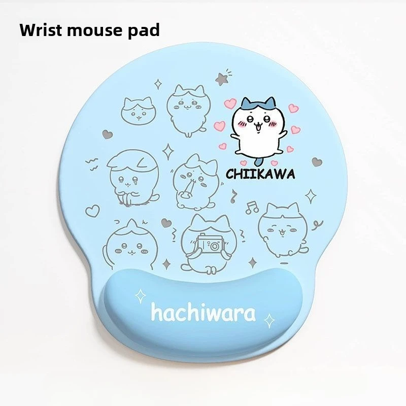 Chiikawa Wrist Rest Mouse Pad High‑Appearance Keyboard Wrist Support Desk Mat For Men Women Office Computer Desktop Accessory