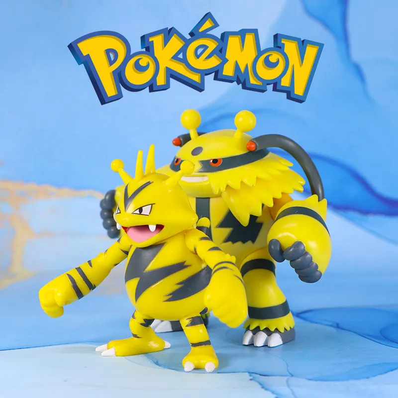 Genuine WCT Electabuzz Electivire Figure Pokemon Anime Action Figure Model Pocket Monster Collectible Toy view 2