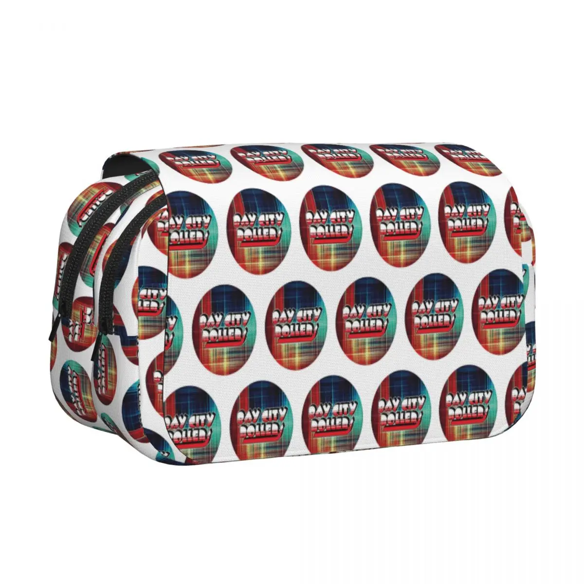 Bay City Rollers Federmäppchen, Stifthalter, Hartschale, Leder, großes Fassungsvermögen, Stiftbox, Bleistiftbeutel für Studenten, Geschenke