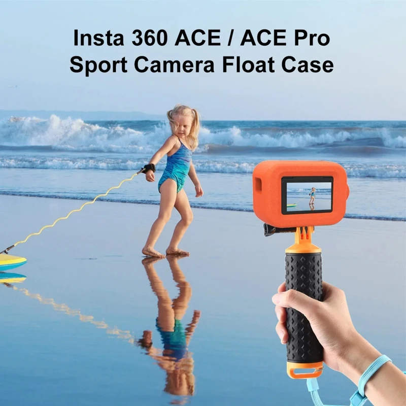 Akcesoria do Insta360 Ace/Ace Pro Wodoodporna Obudowa Pływająca do Nurkowania, Ramka, Piankowy Pływak do Surfingu do Kamery Sportowej Ace Pro2 — zdjęcie produktu 2