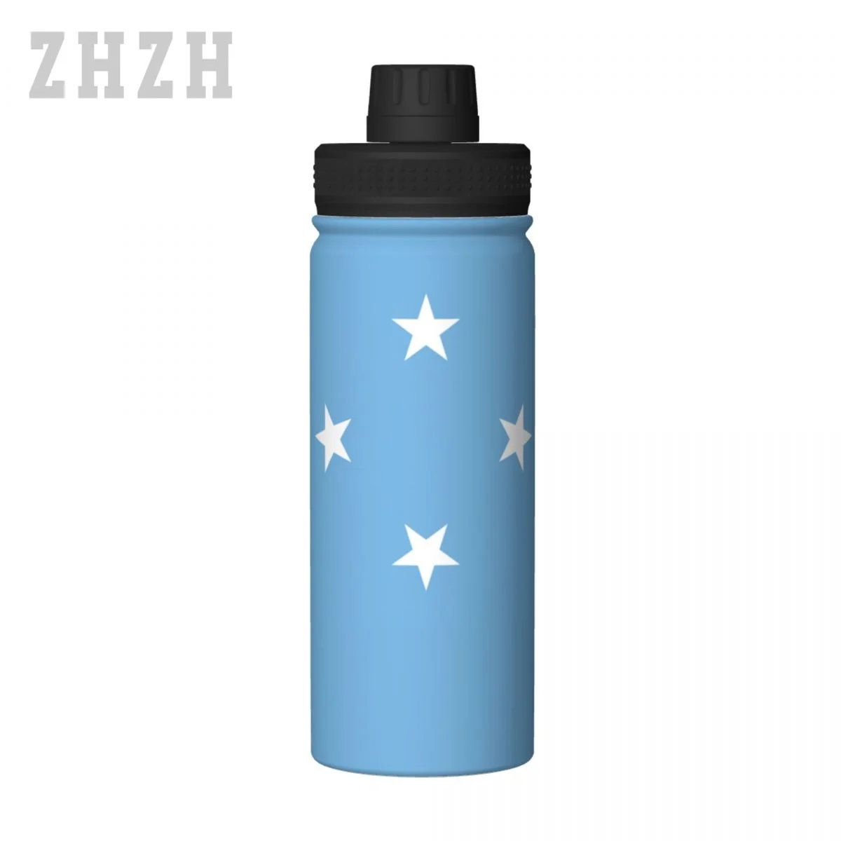 Unisex Sports Water Thermos Bottle Federated States Of Micronesia Flag 304 Stainless Steel Double-layer Insulation Cold And Hot
