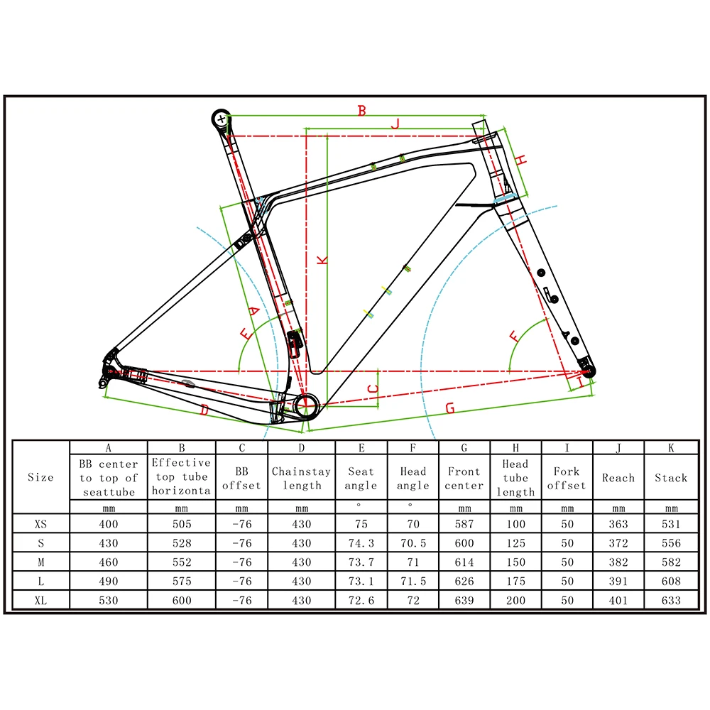 ELITE Carbon-Rennrad-Gravel-Rahmen, Maßgefertigter Rahmen 100-142, Fahrrad mit Scheibenbremse, Gravel 700C Steckachsen-Faser-Rahmenset, Max. Reifendurchmesser 47mm – Detail 3