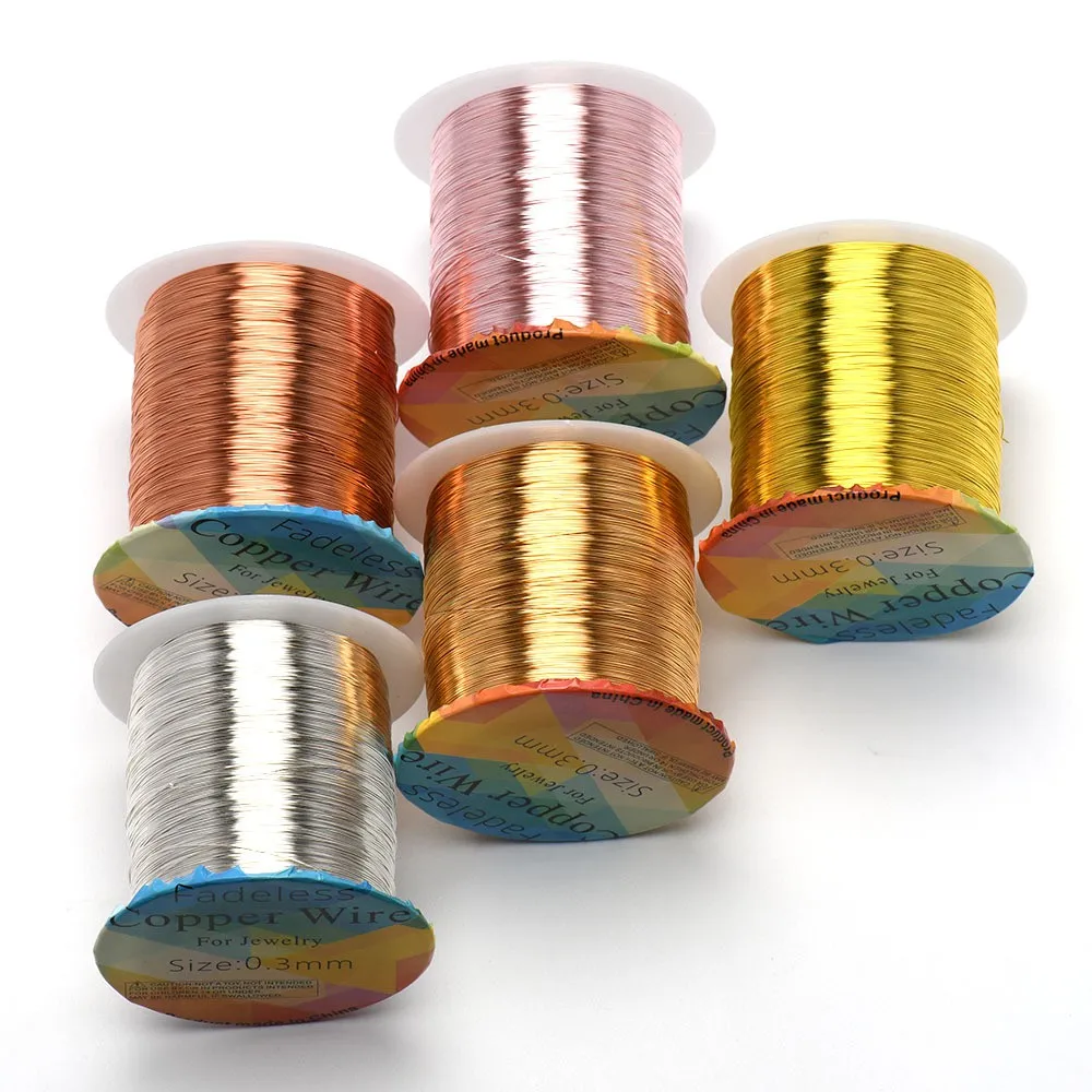 A Large Roll of Color-preserving Copper Wire DIY Craft Jewelry Making Accessories