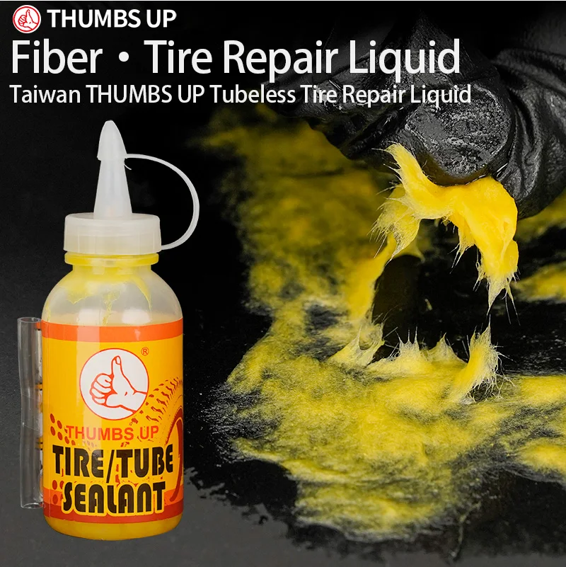 THUMBS UP 100ml Tire Fluid MTB Bike Tire Sealant Machine Puncture Sealant Bicycle Tire Repair Fluidel Electric Bike/Motorcycle