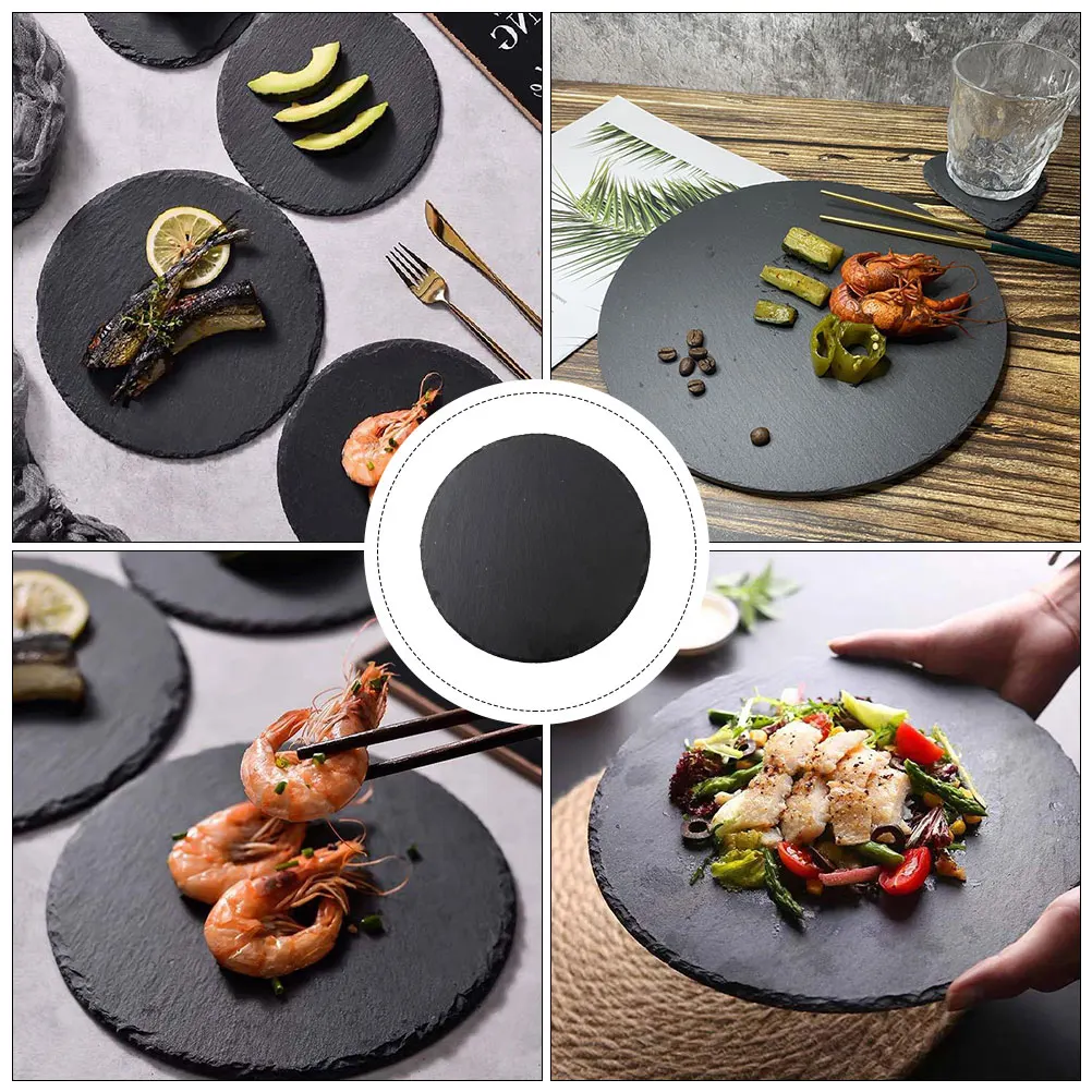 

Dinner Plate Food Serving Storage Western Kitchen Tableware Household Steak Tray Smooth Surface Easy Clean Use