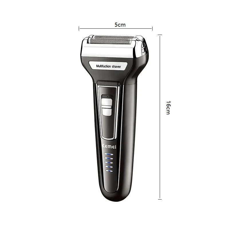 Kemei Multi-functional Waterproof 3 In 1 Grooming kit Cutter Head USB Beard Men Razor Nose Hair Trimming Electric Shaver KM-6558