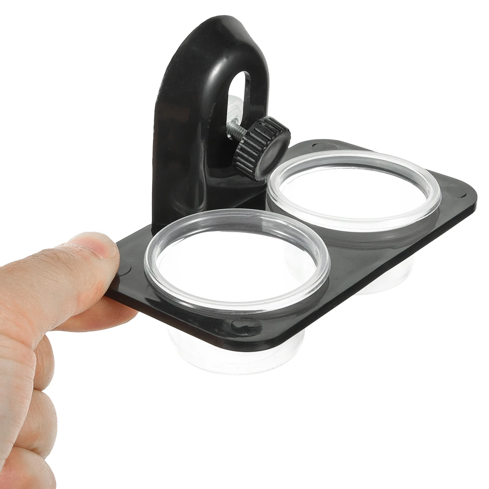 Reptile Feeder Bowl Container Durable Easy Clean for Lizard Turtle Gecko Scorpion Wall Mount Space Saving