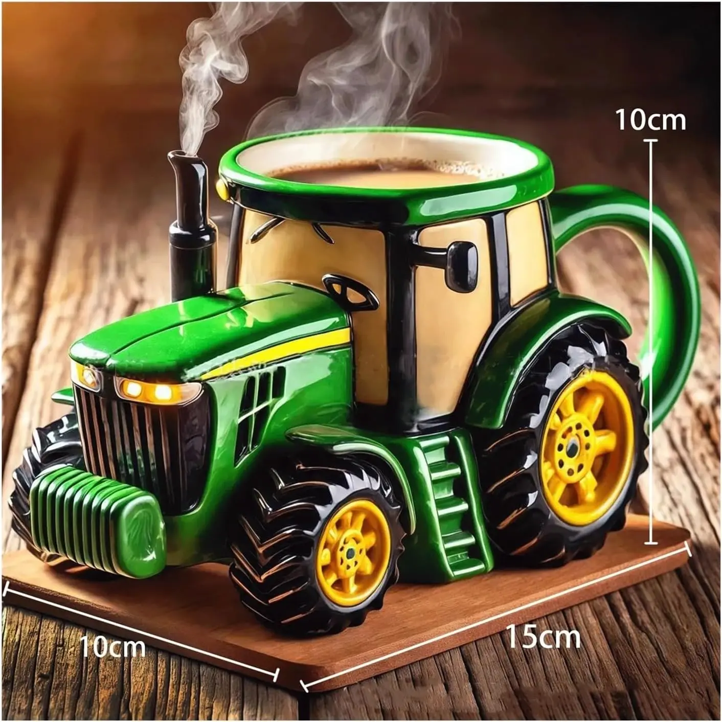 Tasse à café de camion drôle, décorations en céramique en forme de Semi-remorque durables fabriquées à la main pour chauffeur de camion, tasse à café cadeau de noël
