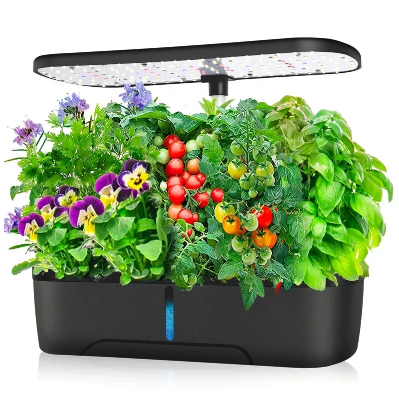 Indoor Small Home Planter Smart Flower Pots Herb  Led Grow Light Aquaponic Hydroponic Growing Systems Hydroponics System