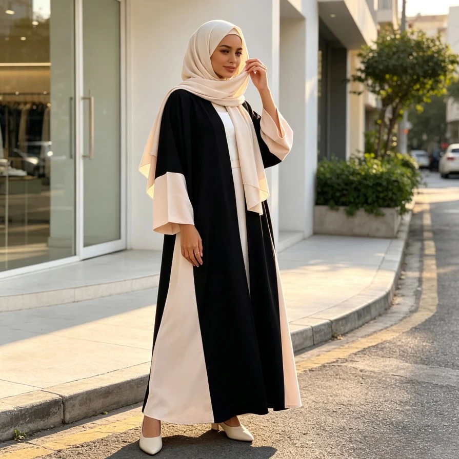 Women Eid Abaya Dress Cardigan Robe Patchwork Dresses Ramadan Morocco Dubai Islam Vestidos Kaftan 2026 Muslim Abayas Jalabiya