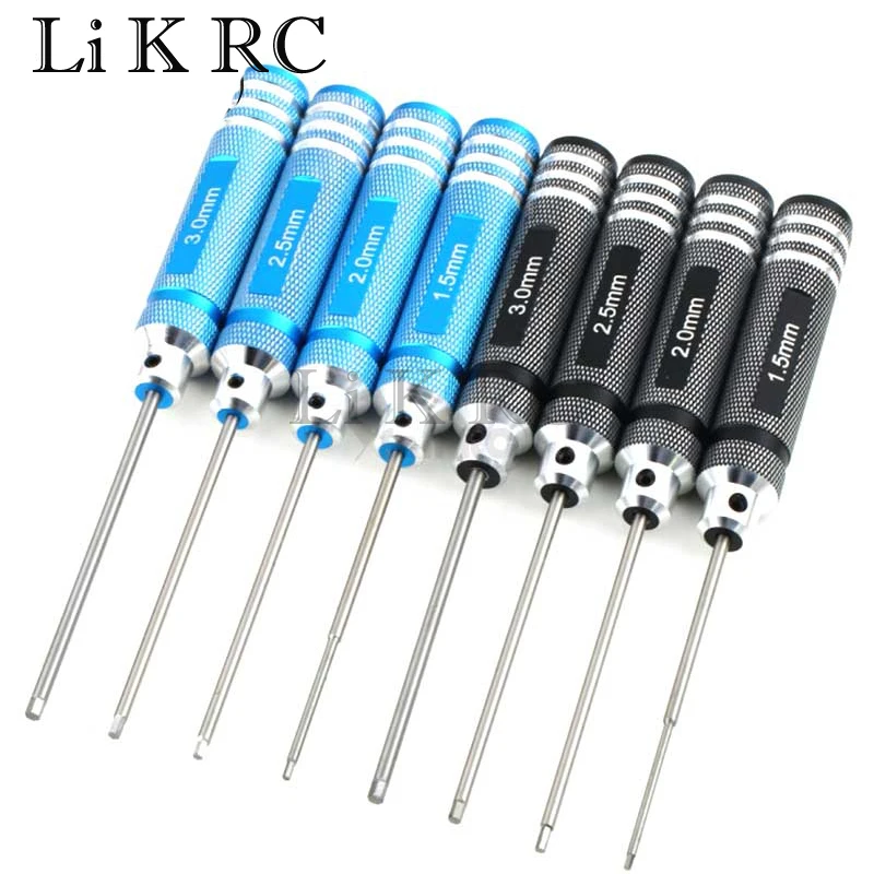 

1.5mm/2.0mm/2.5mm/3.0mm Handle Allen Hex Screwdrivers Key Driver Tool For RC Car/Heli HPI HSP trx4 Losi Axial Kyosho Tamiya