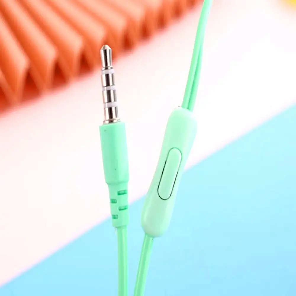 New Universal 3.5mm Stereo In-Ear Headphones Sport Music Earbud Wired Headset Earphones with Mic for Xiaomi Huawei Samsung