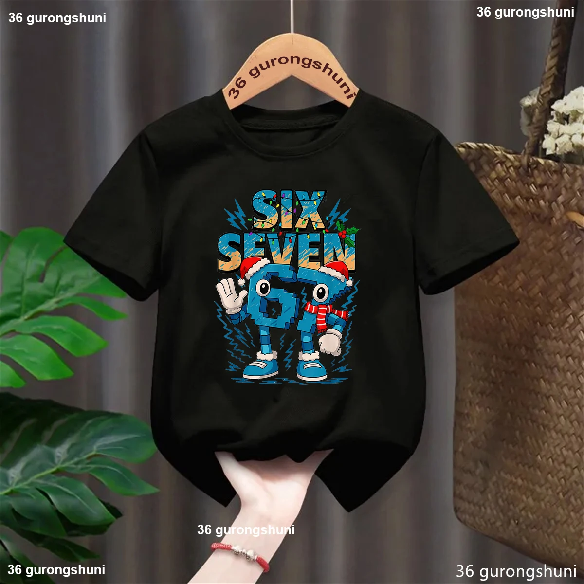 

Italian Brainrot 67 Six Seven Meme Printed T Shirt Girls/Boys Christmas Gift T-Shirt White/Pink/Blue/Grey/Yellow/Black Tshirt