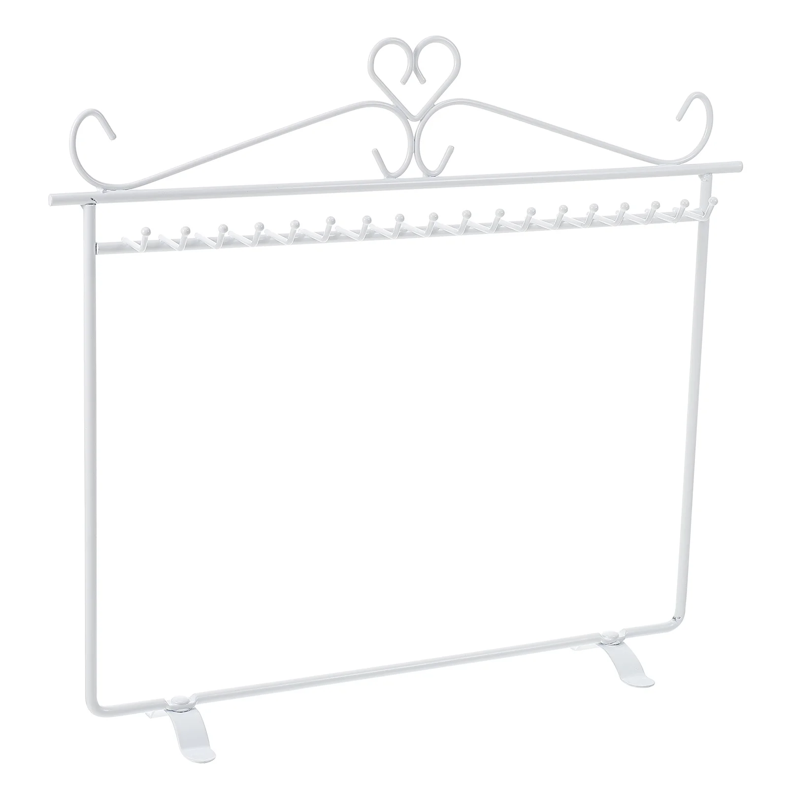 

1Pcs Iron Craft Necklace Display Rack Multi-Slot Jewelry Organizer Desktop Storage Holder Necklace Bracelet Display Shelf