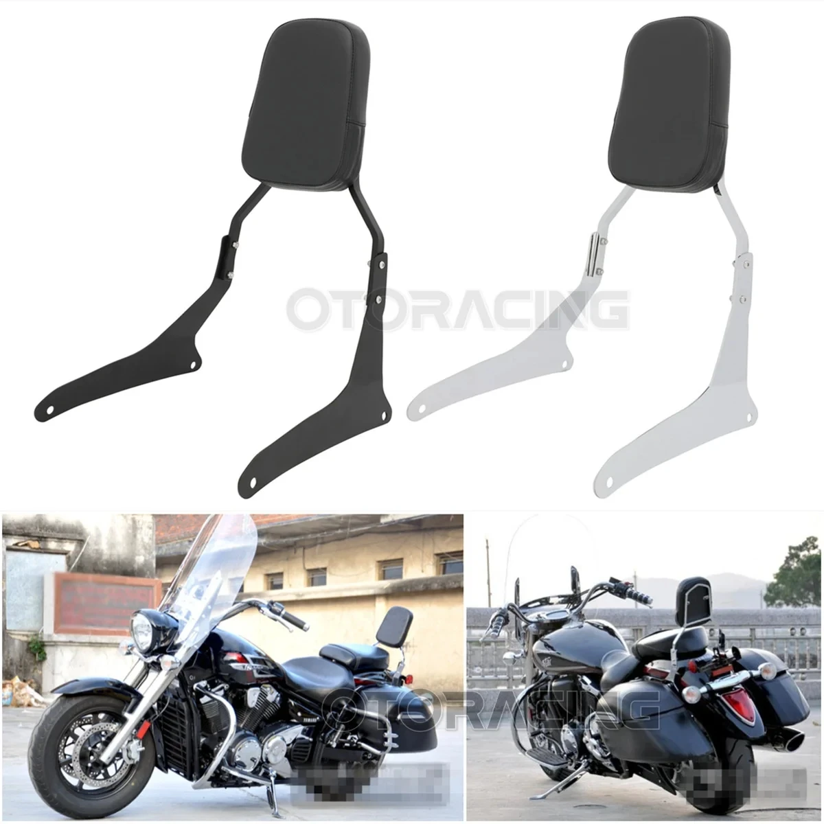 

Motorcycle Accessories Passenger Backrest Sissy Bar For Yamaha V-Star 1300 XVS1300 XVS1300A Midnight 2007-2015