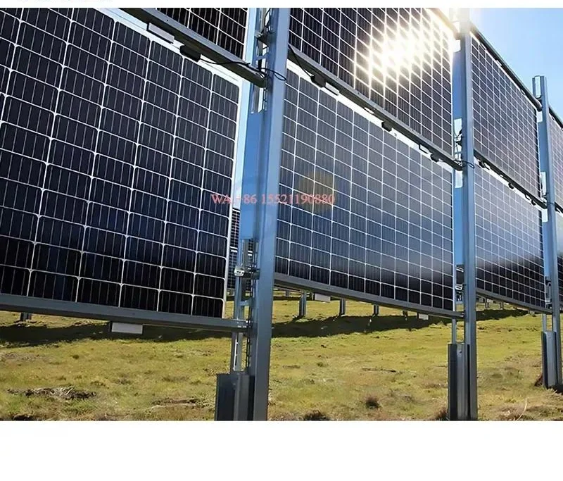 wmwmnu for Solar Vertical Bifacial Fence PV Farms Mounting Systems Fence Ground Mount System