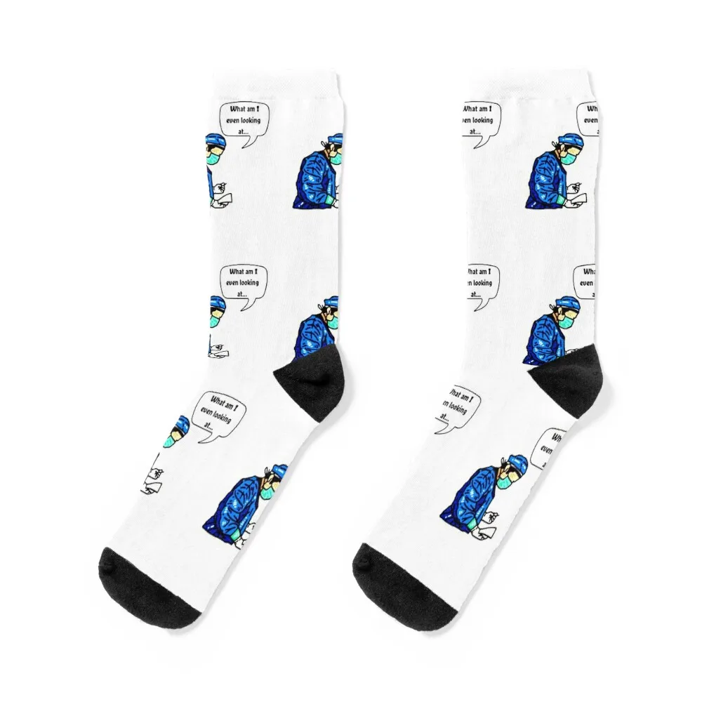 

swearing surgeon Socks tennis winter funny gift colored Luxury Woman Socks Men's