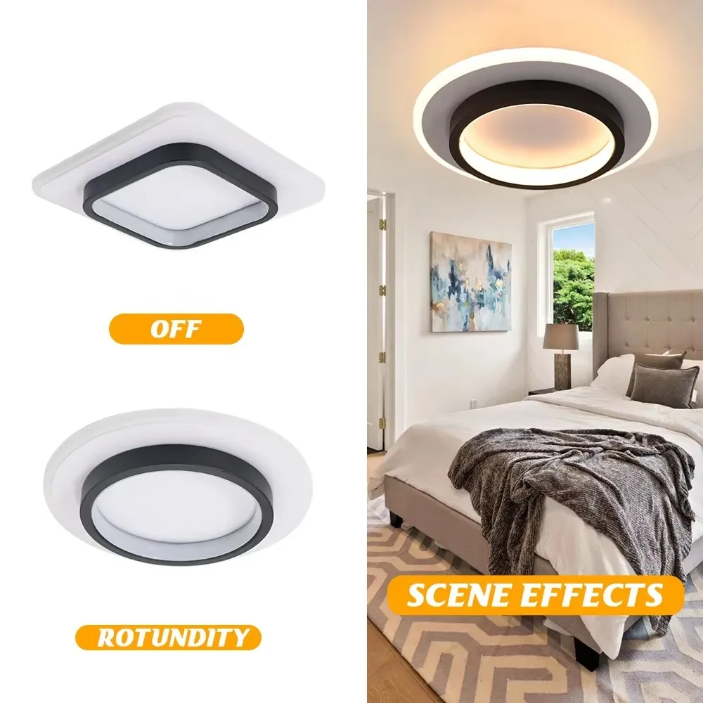 Nordic Style LED Ceil Light LED Lamp Light for Eye Protection Environmental Protection Mount Ceiling Light Office Living Room