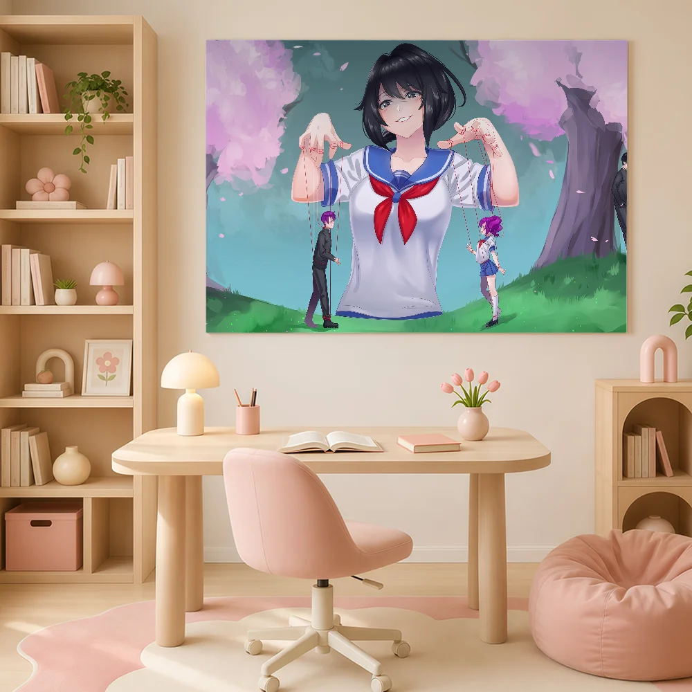 Декоративные баннеры с изображением Y-Yandere S-Simulator, подходящие для семейных вечеринок на открытом воздухе и украшения стен сада, в качестве подарка.