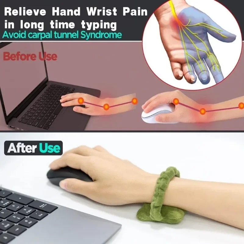 Mini Office Worker Multi-purpose Wrist Pad Mouse Wrist Guards Mouse Wrist Soft and Freely Moveable Wrist Hand Protect Pillow