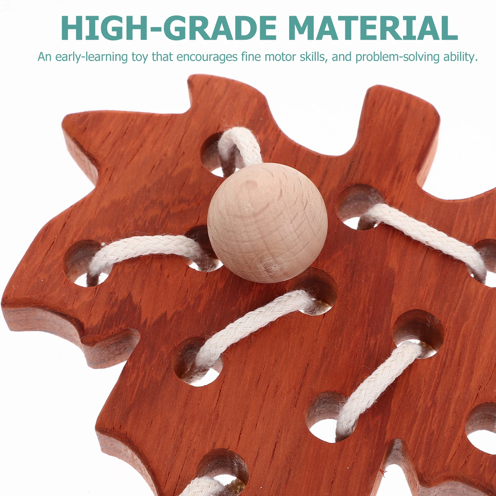 Wooden Threading Toys Lacing Toy for Toddler Early Education Cartoon Animal Shaped Kids Cognitive Development Puzzle Games