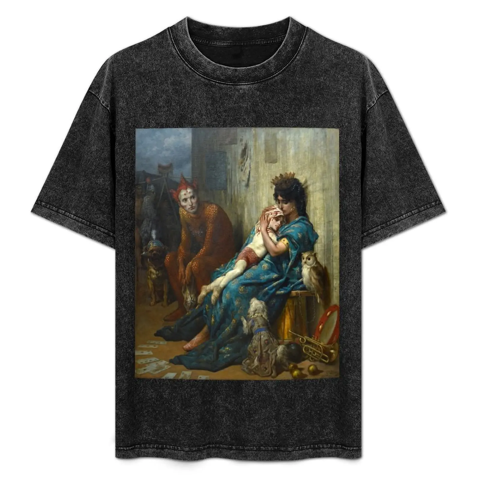 

The Acrobats - Gustave Dore T-Shirt Minimalist Plain Crew Neck T-Shirt