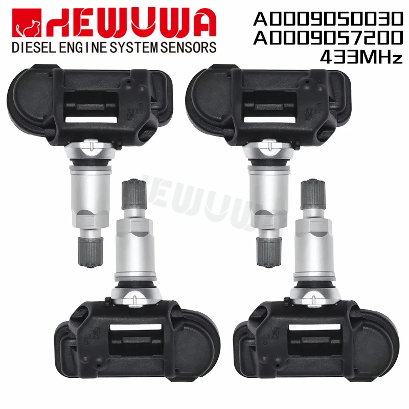 

4Pcs 433MHZ TPMS Tire Pressure Sensor For Benzz A C E G S Class W205 C205 W212 C253 X166 W166 A0009050030 A0009057200 0009050030