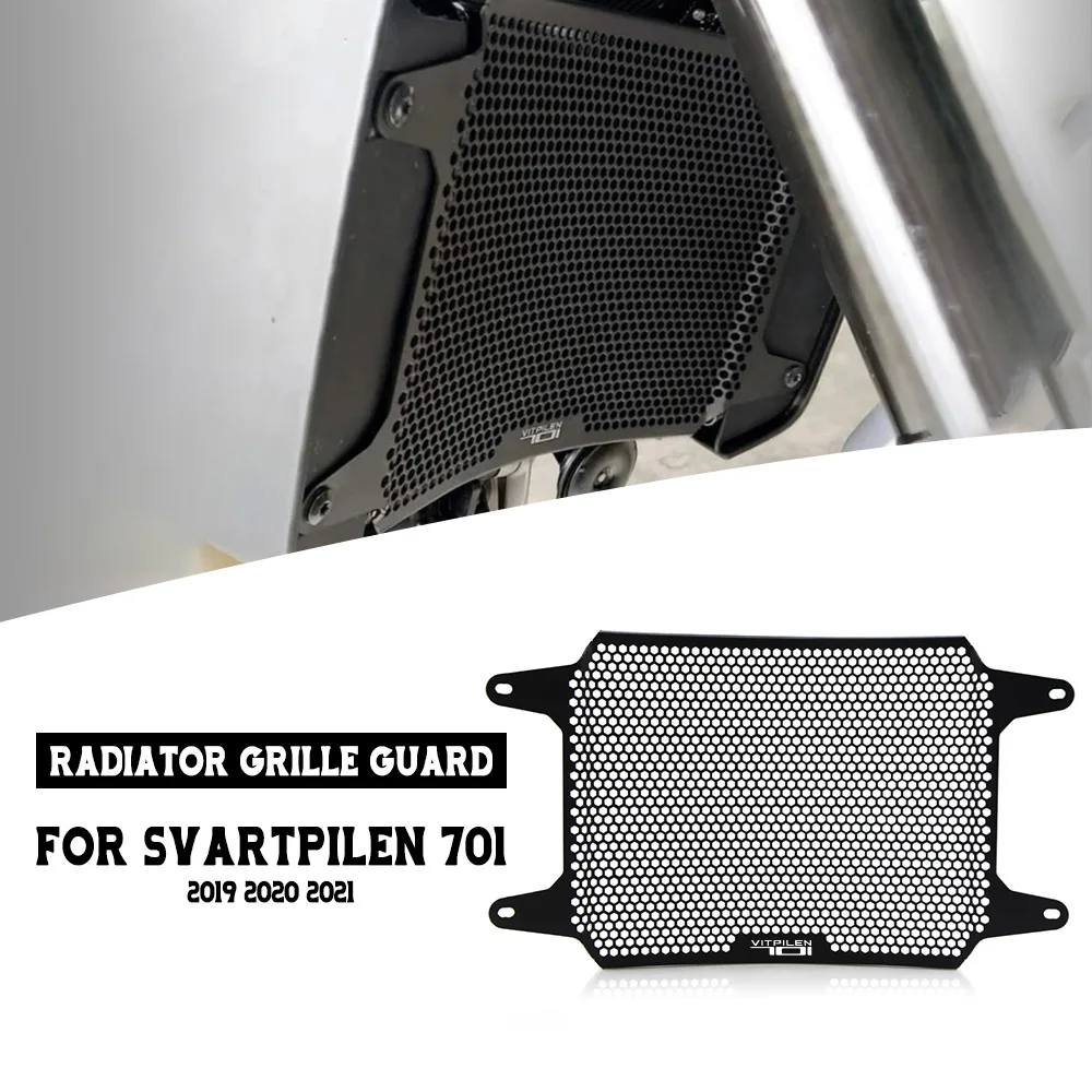 

For Husqvarna Svartpilen 701 2019 2020 2021 Motorcycle Radiator Grille Guard Protector Water Tank Protection Cover Vitpilen 701
