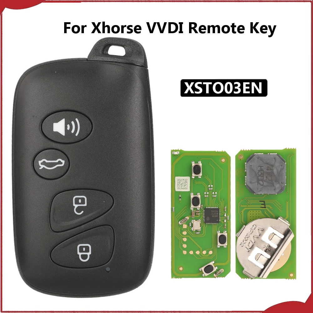 Jingyuqin New XSTO03EN Xhorse VVDI Universal Car Remote Blank Fob Key Smart Keyless For Toyota Style Global Version XM38