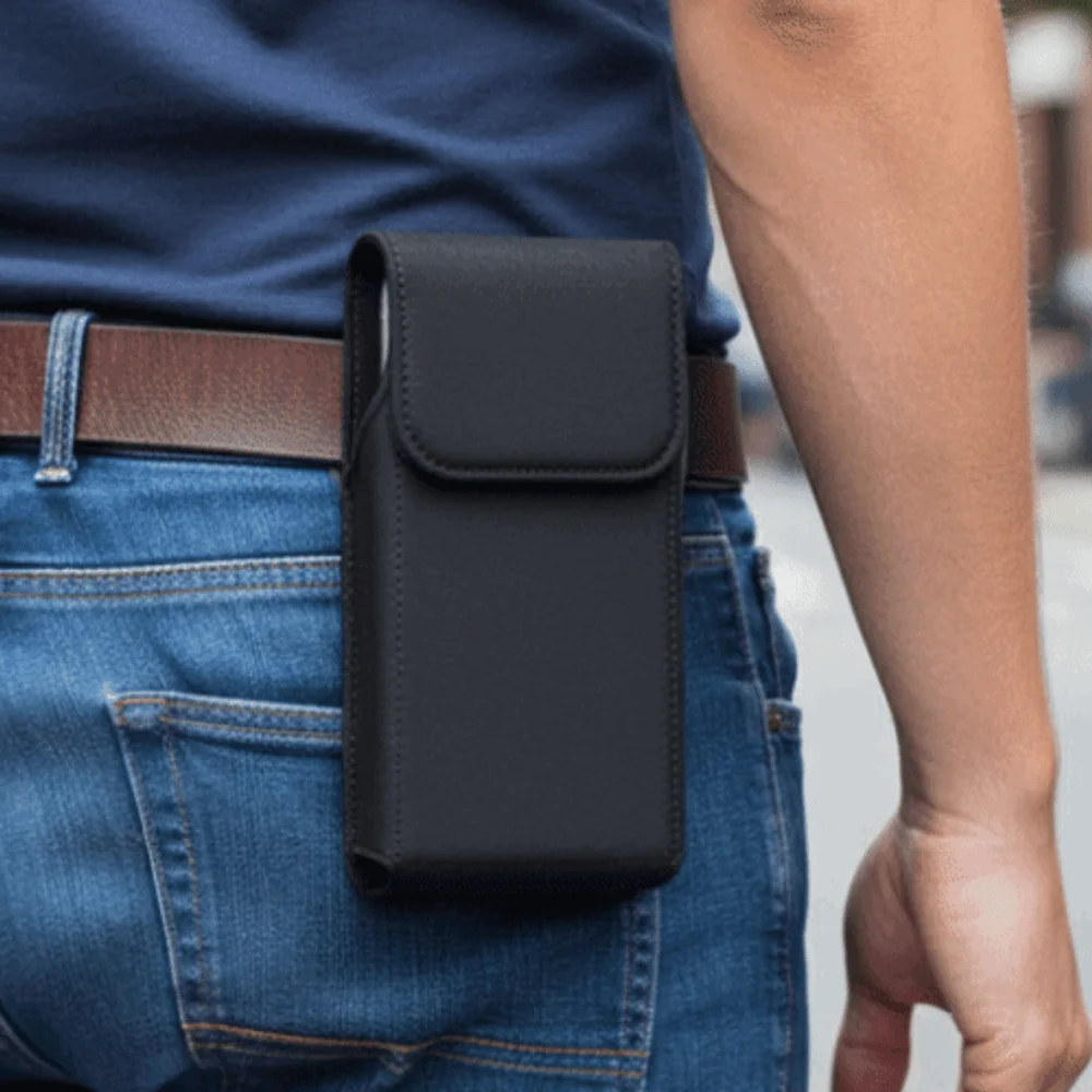 

Bum Bag With Hook Mobile Phone Pouch Waterproof Universal Phone Belt Clip Bag Portable Black Phone Belt Hanging Pouch Cell Phone