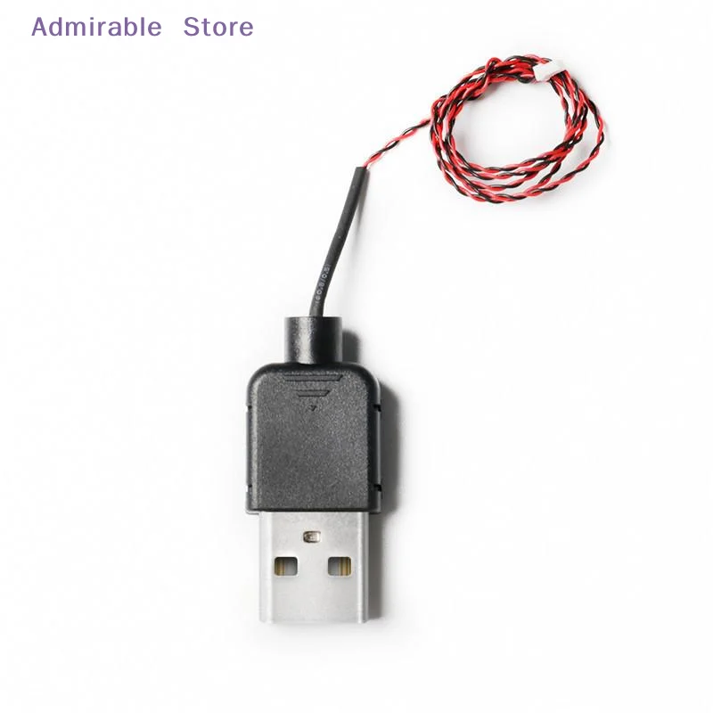 w50cm USB Power Cord 0.8mm Pin 5V Output for DIY Lights LED Strip and Home Lighting Projects