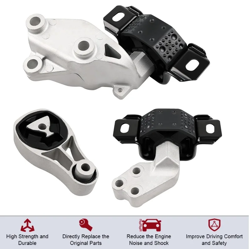 

3pcs Motor Holder Mounts Car Engine Support for Fortwo 2011-2015 L3 1.0L DOHC Petrol 2008-2015 L3 1.0L SOHC Petrol 2008-2009