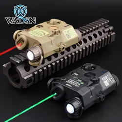 WADSN UHP PEQ15 LA-5C Green Laser+IR Night Vision High Power Red Dot White Light Strobe Airsoft Hunting Rifle Weapon Battery Box