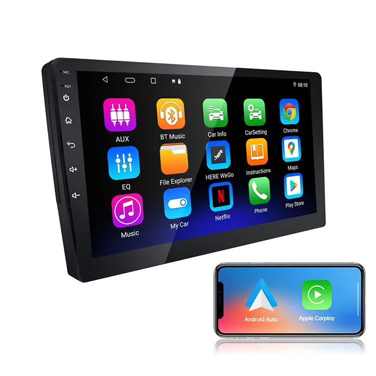 

Rhythm 10.4 Inch Car for DVD Player with Carplay Screen DSP & GPS Function Wireless Android Auto Stereo Radio & Multimedia