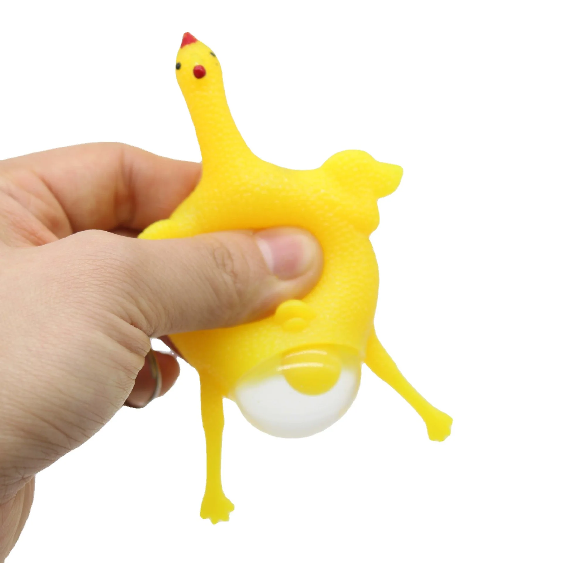 3Pcs Anti-Stress Toy Chickens That Lay Eggs Squeeze Toys Tpr Squishy  Funny Stress Relief For Kids Adults Gift Prop J170