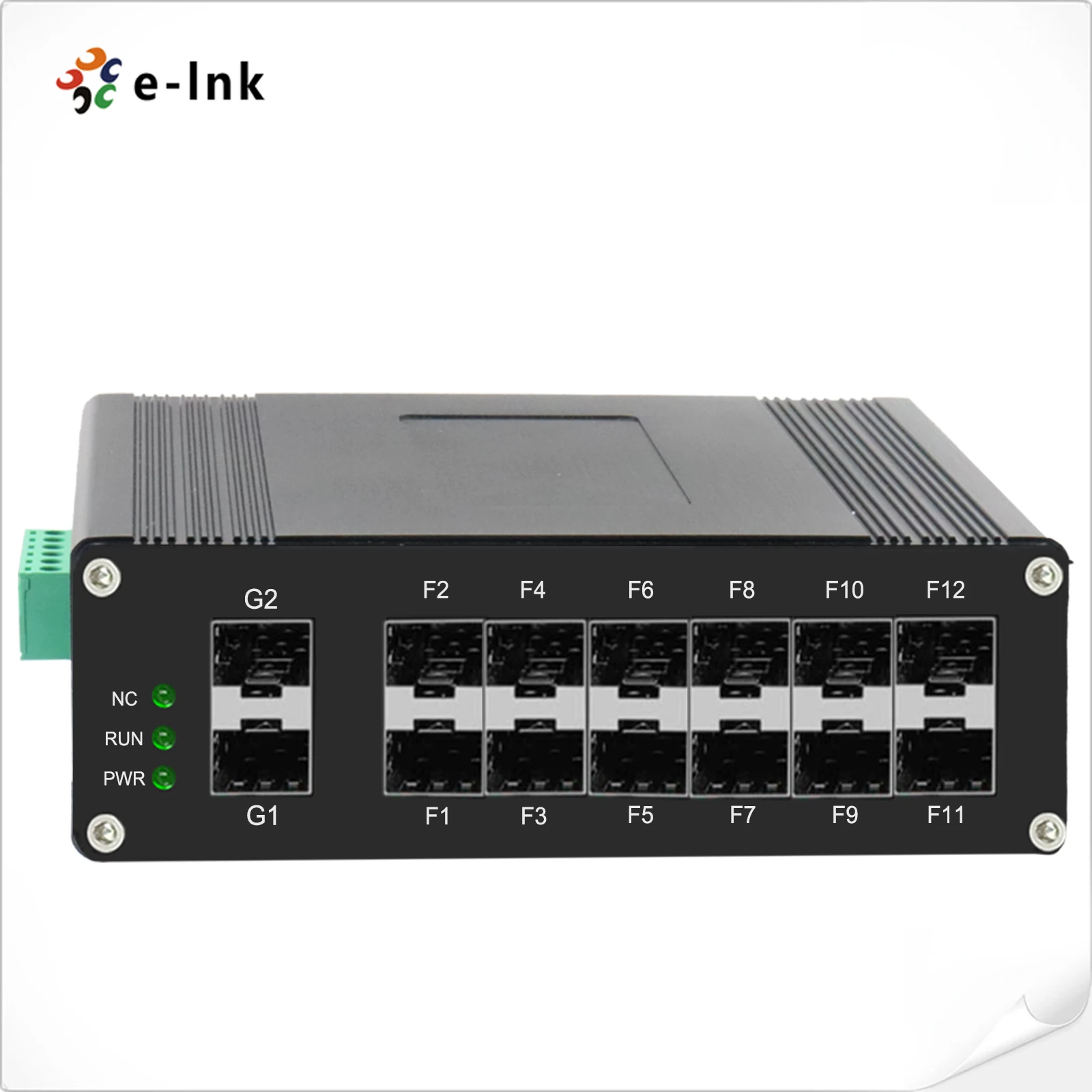 Industrial L2+ Managed 12-Port 1000X SFP + 2-Port 1000X SFP Fiber Switch